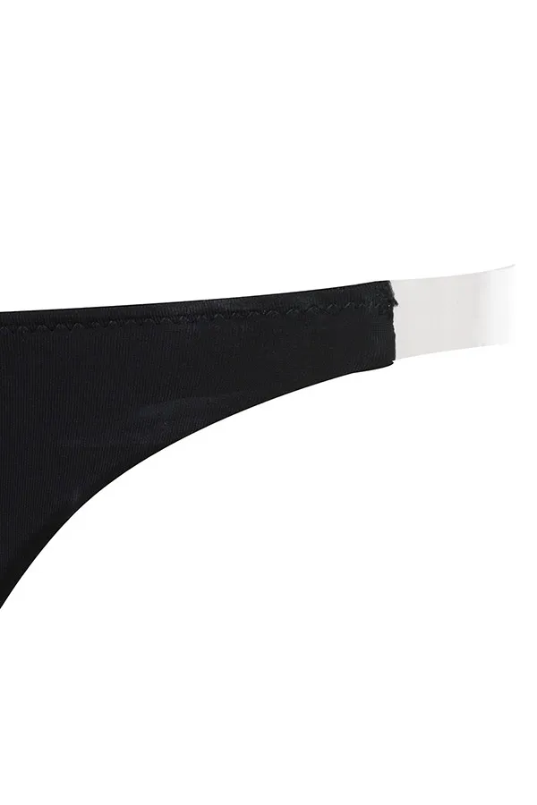 House Of CB Clear Side Strap Solution Thong 8211 Black Women