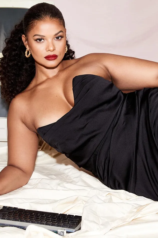 House Of CB EmanuelaBlack Draped Ruched Mini Dress Black Women Mini Dresses
