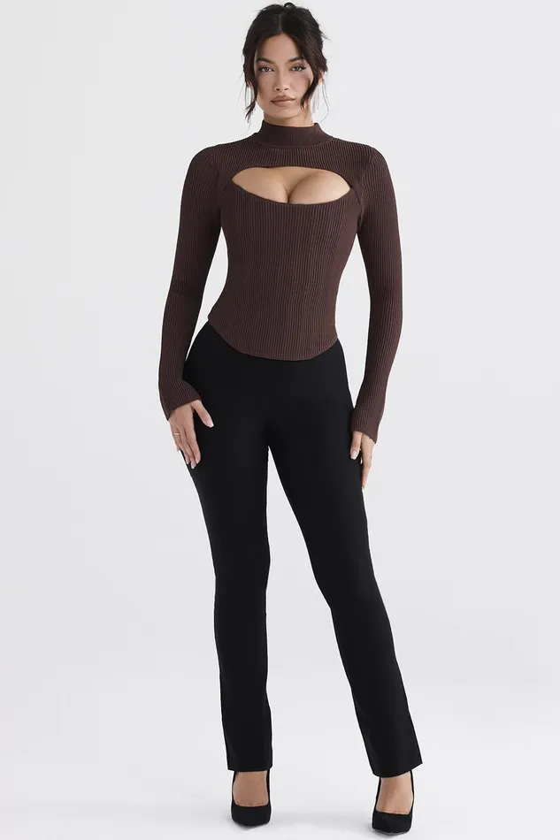 House Of CB GeorginaCocoa Knitted Corset 8211 SALE Cocoa Women Corsets