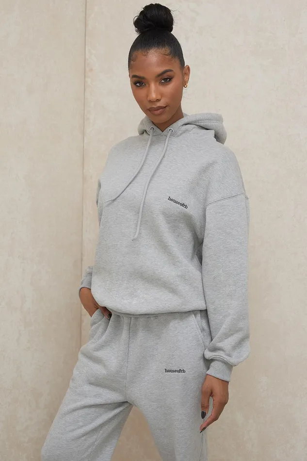House Of CB HaloGrey Oversized Hoodie Grey Women Tops