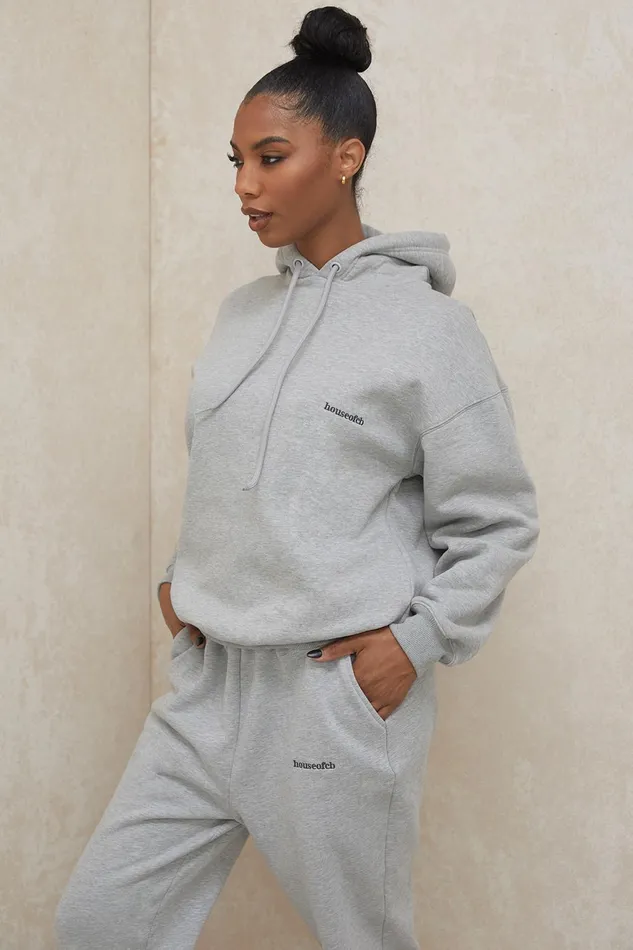 House Of CB HaloGrey Oversized Hoodie Grey Women Tops