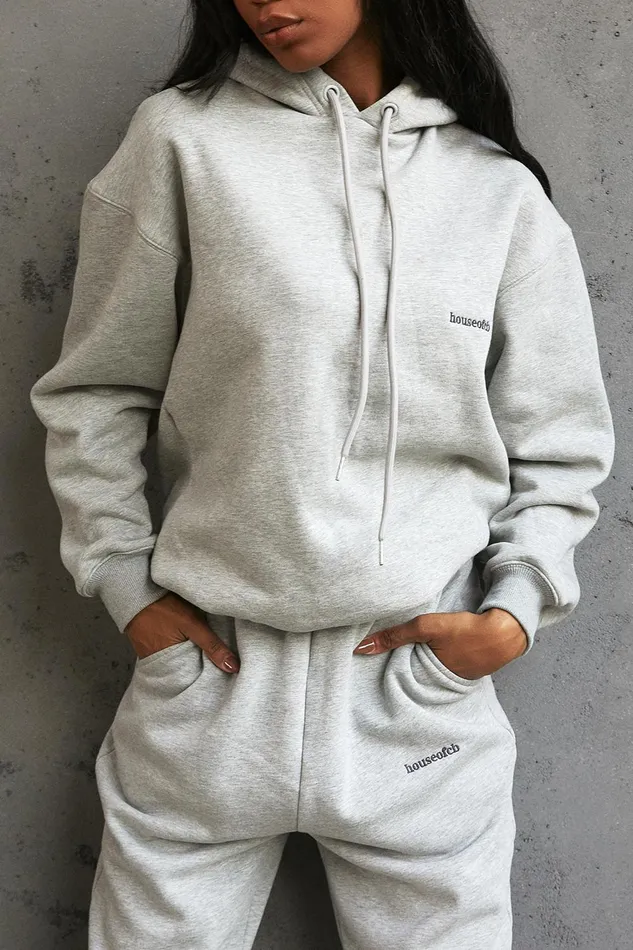 House Of CB HaloGrey Oversized Hoodie Grey Women Tops