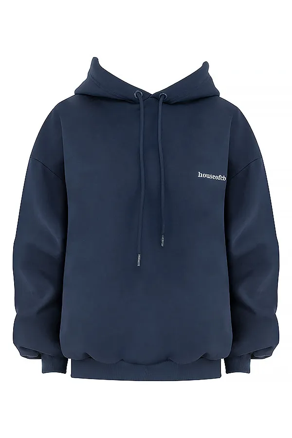 House Of CB HaloNavy Oversized Hoodie Navy Women Tops
