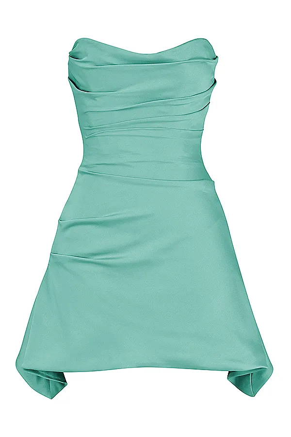 House Of CB JasmineJade Draped Strapless Corset Dress Jade Women Corset Dresses