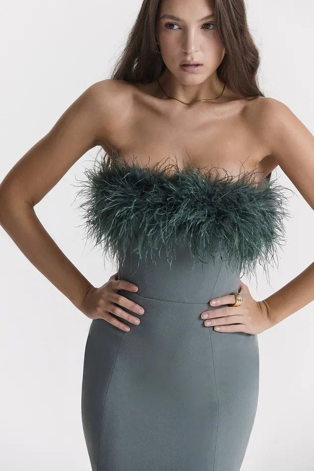 House Of CB JulieneEucalyptus Maxi Dress 8211 SALE Eucalyptus Women Bodycon Dresses