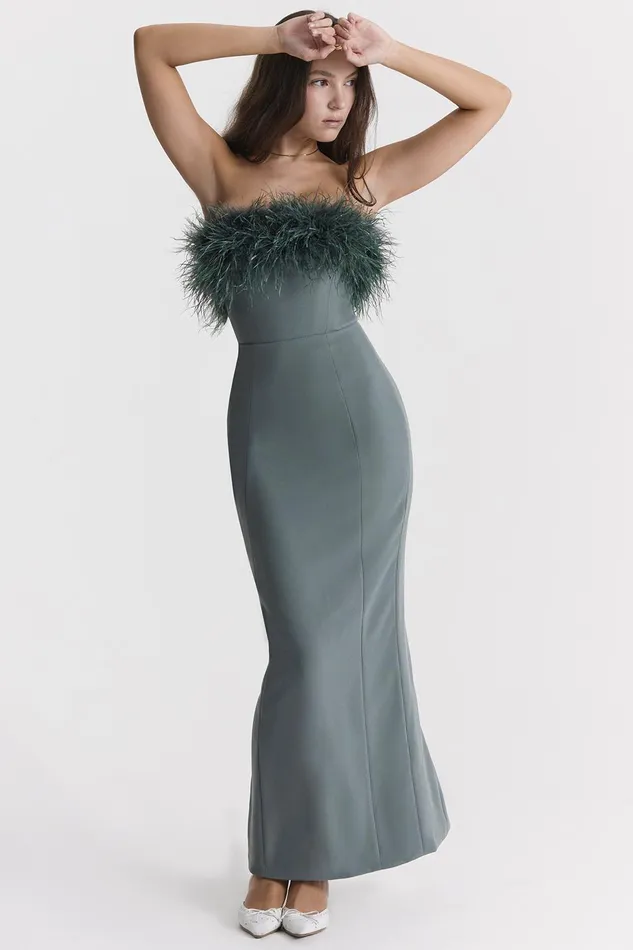 House Of CB JulieneEucalyptus Maxi Dress 8211 SALE Eucalyptus Women Bodycon Dresses