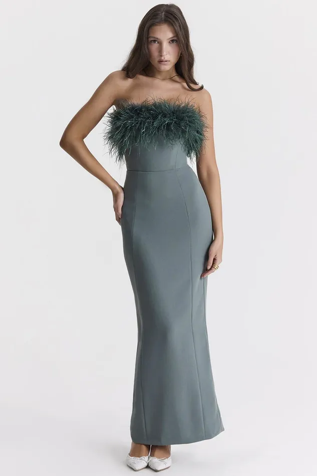 House Of CB JulieneEucalyptus Maxi Dress 8211 SALE Eucalyptus Women Bodycon Dresses