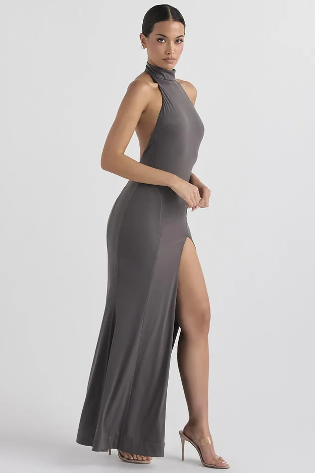 House Of CB JulietteShadow Halter Gown 8211 SALE Shadow Women Maxi Dresses