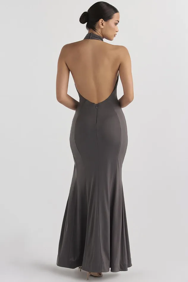 House Of CB JulietteShadow Halter Gown 8211 SALE Shadow Women Maxi Dresses