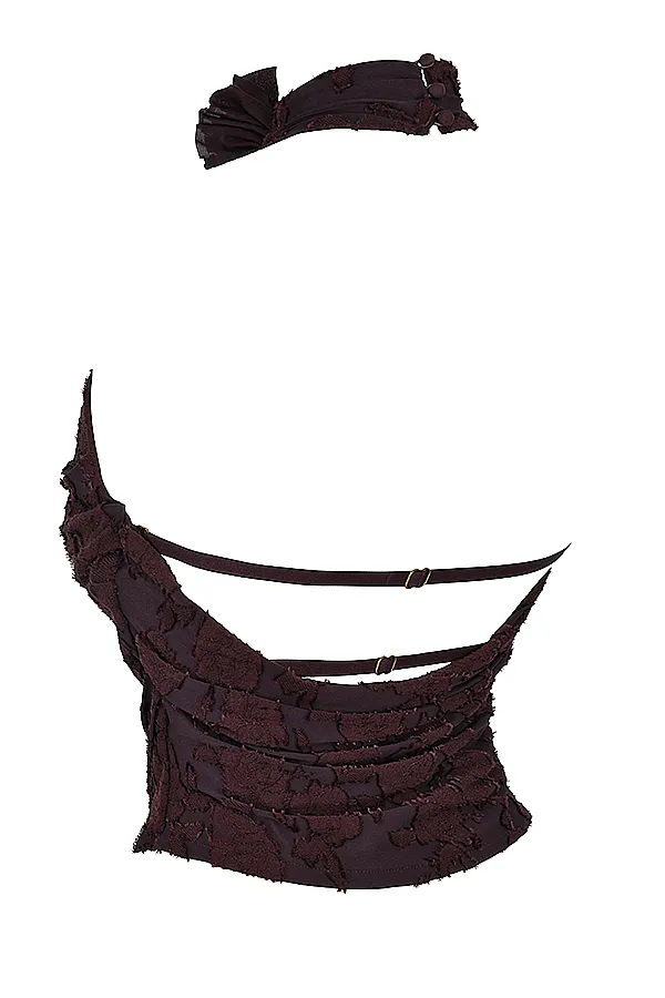 House Of CB KyraCocoa Halter Top Cocoa Women Tops