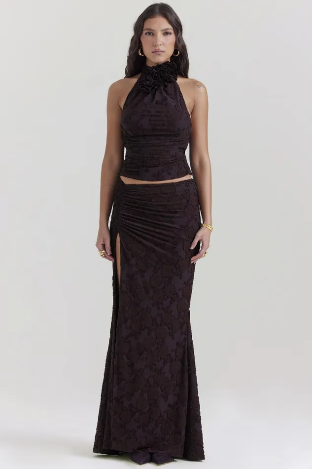 House Of CB KyraCocoa Halter Top Cocoa Women Tops