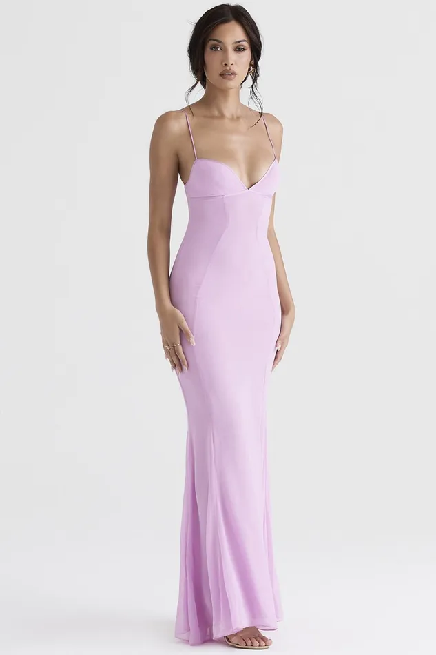 House Of CB LorenPink Maxi Dress 8211 SALE Pink Women Bodycon Dresses