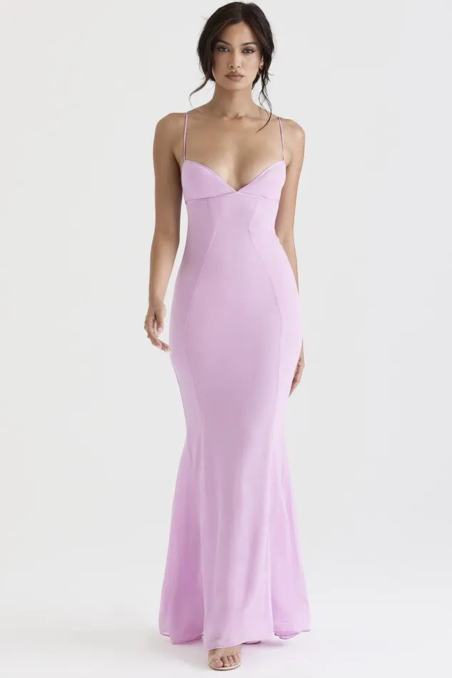 House Of CB LorenPink Maxi Dress 8211 SALE Pink Women Bodycon Dresses