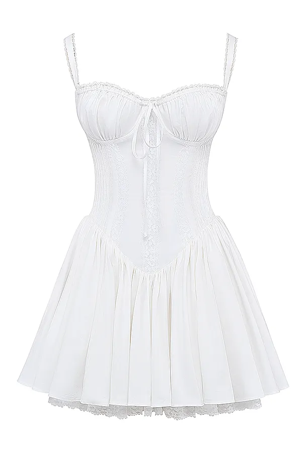 House Of CB PietraWhite Corset Mini Dress White Women Corset Dresses