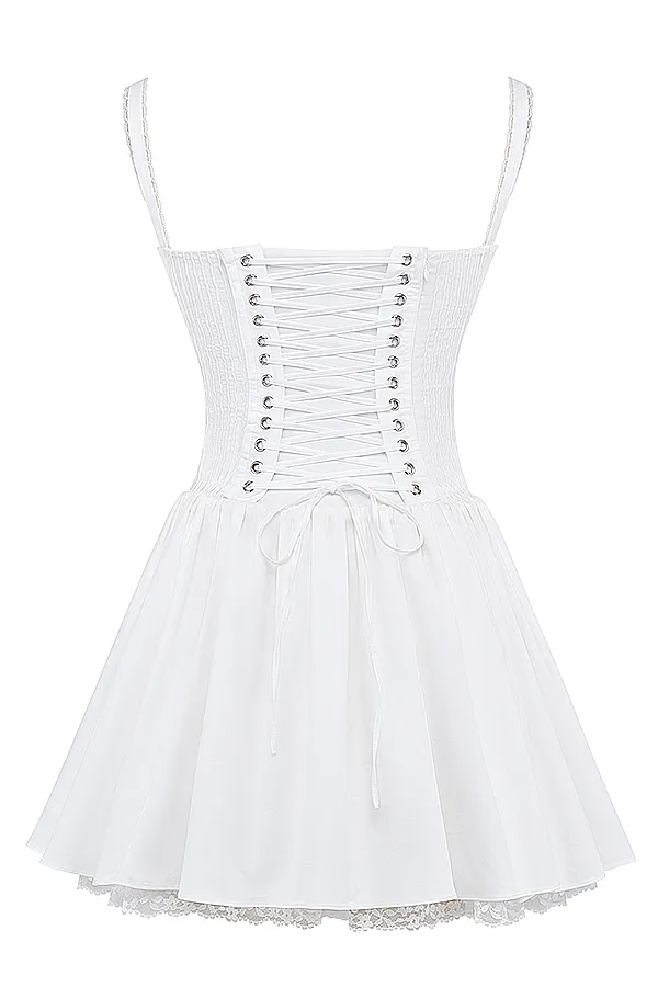 House Of CB PietraWhite Corset Mini Dress White Women Corset Dresses