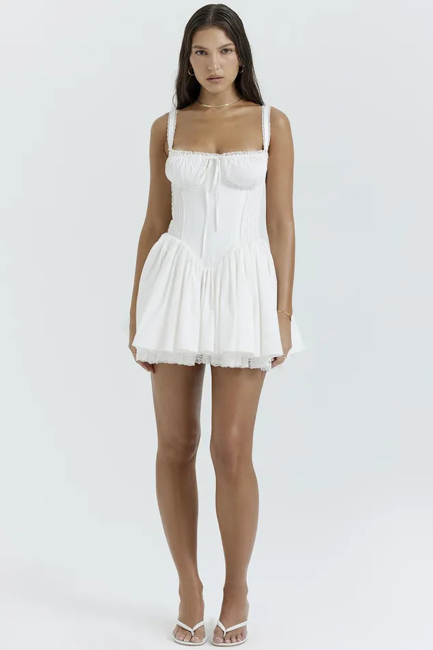 House Of CB PietraWhite Corset Mini Dress White Women Corset Dresses