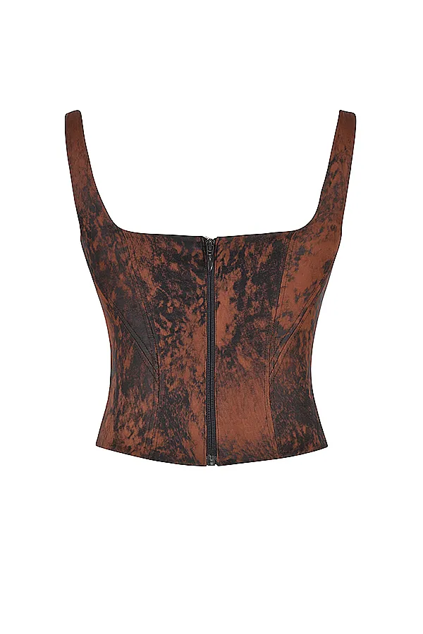 House Of CB RafaAntique Copper Satin Longline Corset 8211 SALE Antique Women Corsets