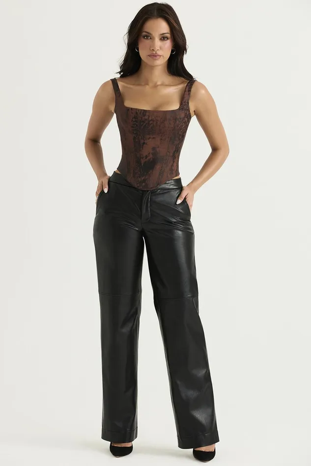 House Of CB RafaAntique Copper Satin Longline Corset 8211 SALE Antique Women Corsets