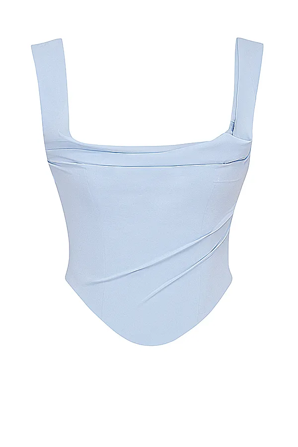 House Of CB UnaSoft Blue Corset Soft Women Tops