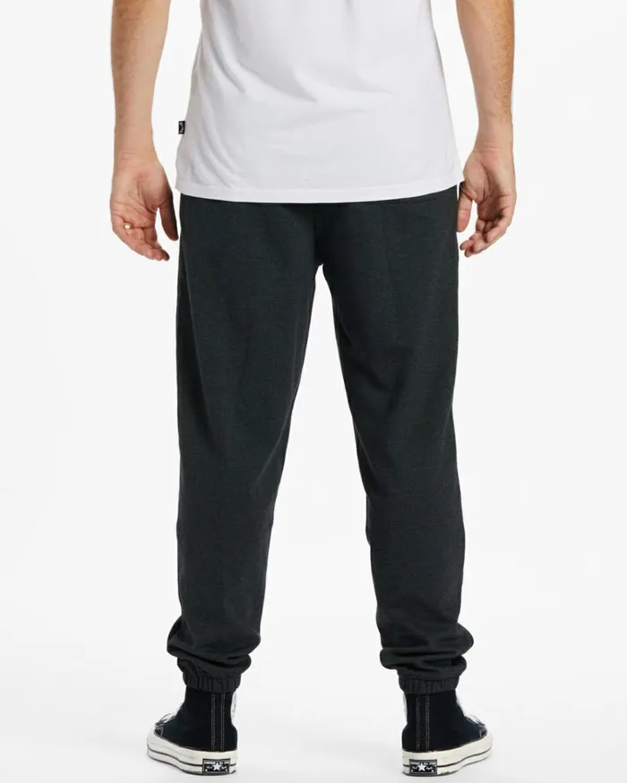 Hudson Fleece Sweatpants Black Men Billabong Jeans and Pants