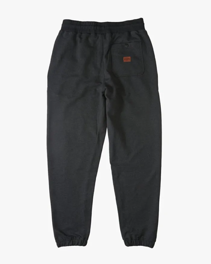 Hudson Fleece Sweatpants Black Men Billabong Jeans and Pants