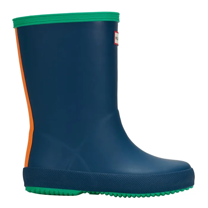 Hunter Boots Kids First Classic Rain Boots Dark Blue Colorblock Kids Rain Boots
