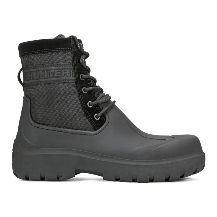 Hunter Boots London Insulated Waterproof Duck Boots Black Men Insulated and Snow Boots