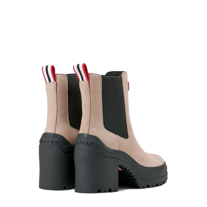 Hunter Boots Miana Heeled Waterproof Chelsea Boots Medium Natural Women Short and Ankle Boots Hunter Boots Miana Heeled Waterproof Chelsea Boots Medium Natural Women Short and Ankle Boots