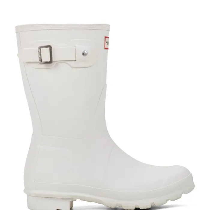 Hunter Boots Original Short Rain Boots Ivory Women Short and Ankle Boots