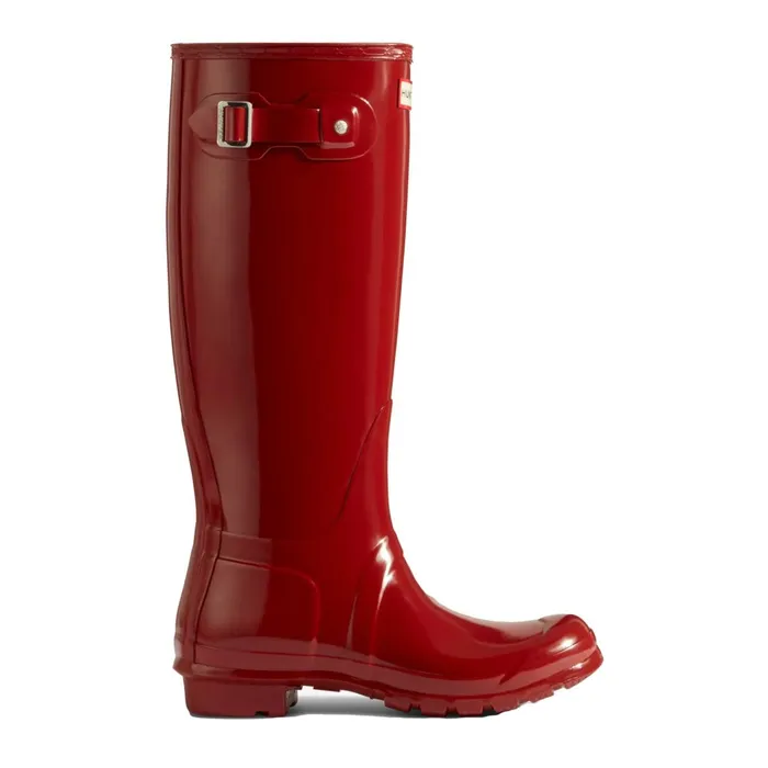 Hunter Boots Original Tall Gloss Rain Boots 8211 Hunter Boots Military Red Women Tall Boots