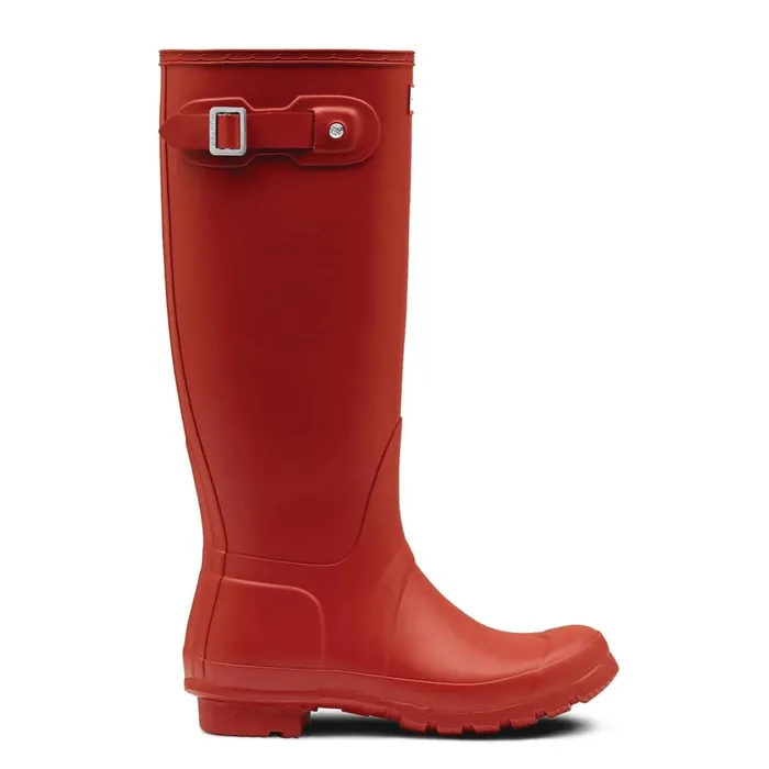 Hunter Boots Original Tall Rain Boots Military Red Women Tall Boots