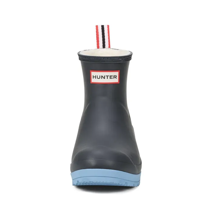 Hunter Boots PLAY Insulated Vegan Shearling Short Rain Boots Dark Blue Women Insulated and Snow Boots Hunter Boots PLAY Insulated Vegan Shearling Short Rain Boots Dark Blue Women Insulated and Snow Boots
