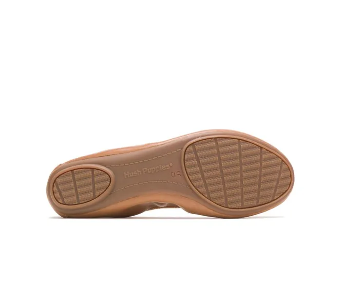 Hush Puppies Flats and SlipOns Women Chaste Ballet Cognac Leather Hush Puppies Flats and SlipOns Women Chaste Ballet Cognac Leather