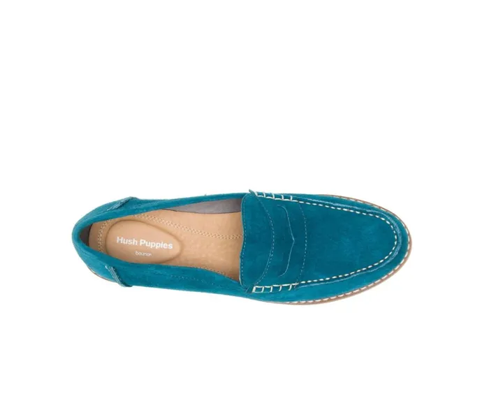 Hush Puppies Flats and SlipOns Women Wren Loafer Corsair Suede