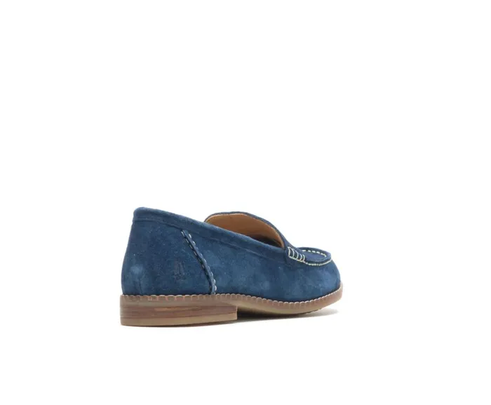 Hush Puppies Flats and SlipOns Women Wren Loafer Navy Suede