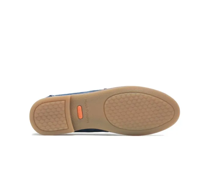 Hush Puppies Flats and SlipOns Women Wren Loafer Navy Suede