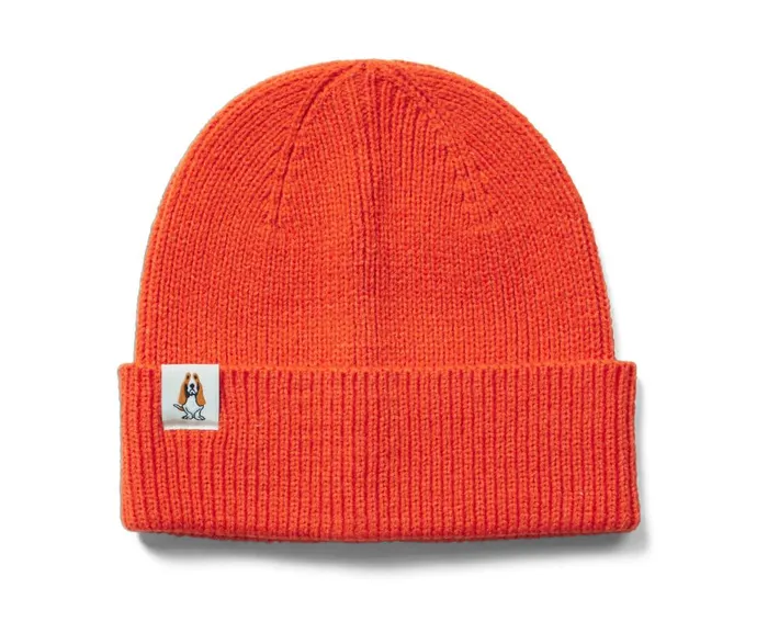 Hush Puppies Hats MenWomen Knit Beanie Brick Orange