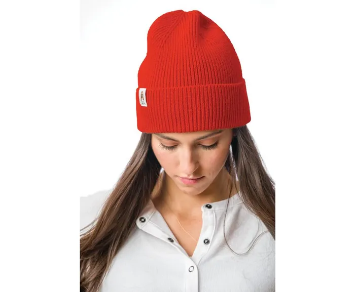 Hush Puppies Hats MenWomen Knit Beanie Brick Orange