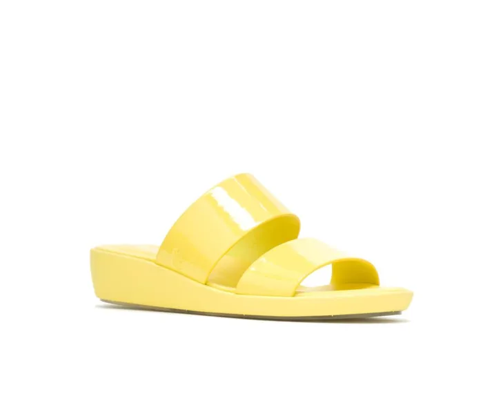 Hush Puppies Sandals Women Brite Jells Slide Sun Yellow