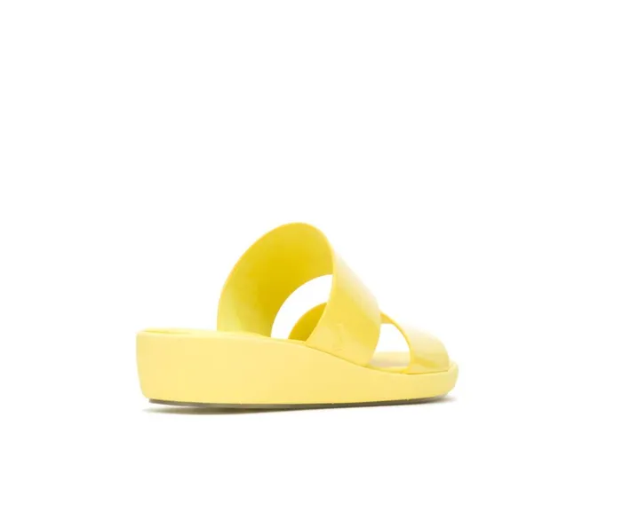 Hush Puppies Sandals Women Brite Jells Slide Sun Yellow