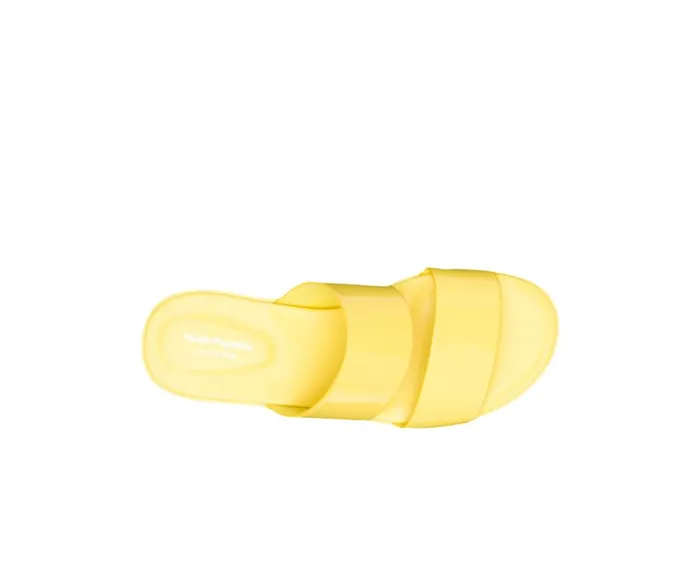 Hush Puppies Sandals Women Brite Jells Slide Sun Yellow