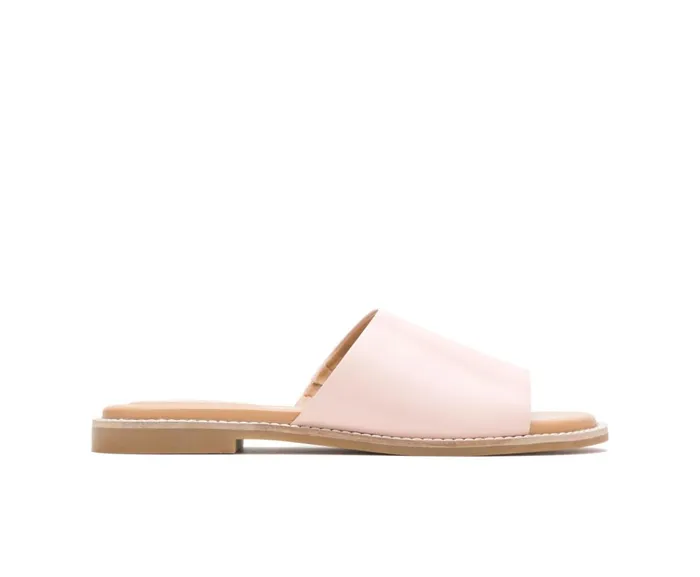 Hush Puppies Sandals Women Lexi Slide Pale Rose Leather