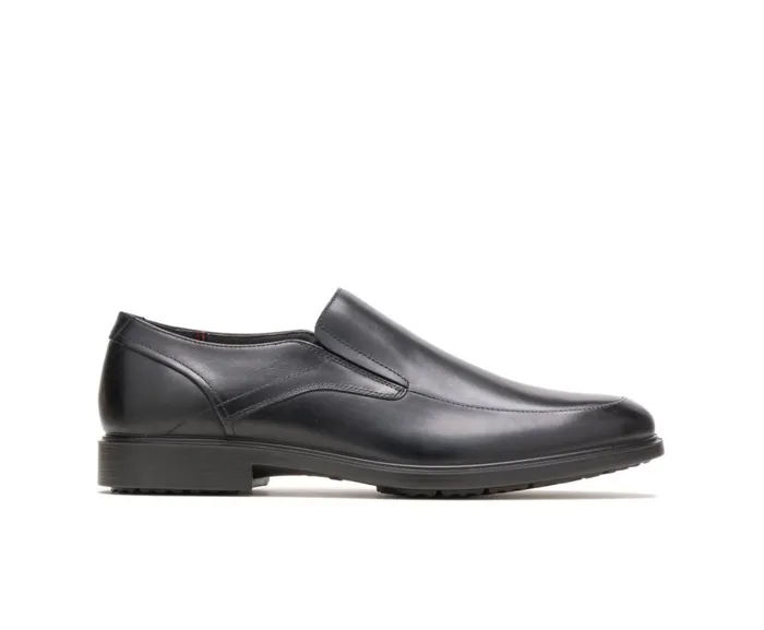 Hush Puppies SlipOns Men Turner Mt SlipOn Black Wp Leather
