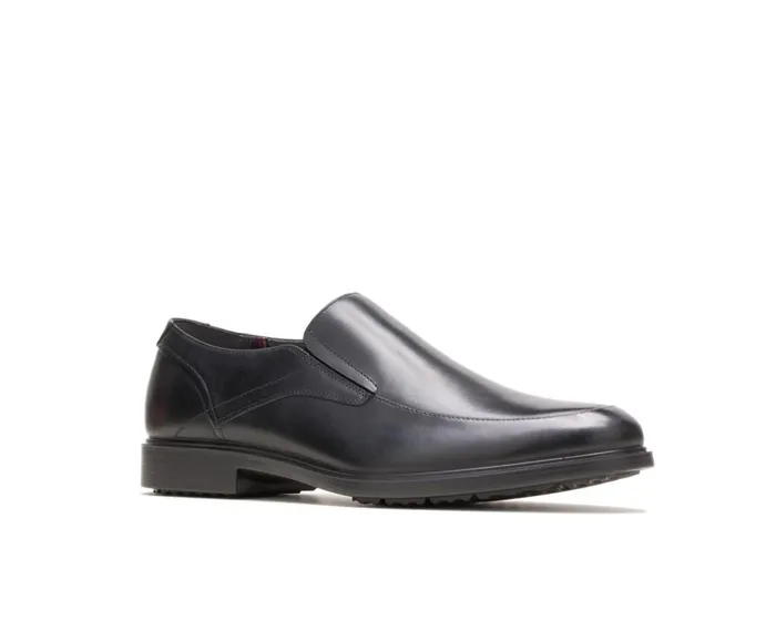 Hush Puppies SlipOns Men Turner Mt SlipOn Black Wp Leather Hush Puppies SlipOns Men Turner Mt SlipOn Black Wp Leather