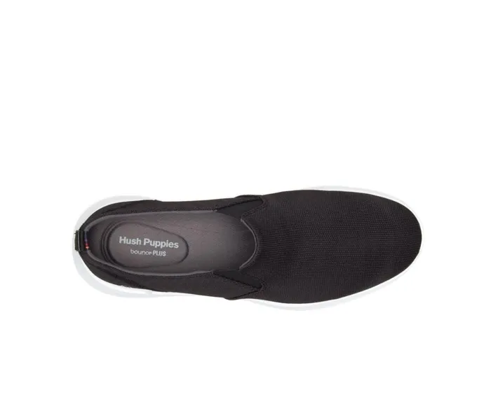 Hush Puppies Sneakers Men Cooper SlipOn Black Heatheredwhite Outsole Hush Puppies Sneakers Men Cooper SlipOn Black Heatheredwhite Outsole