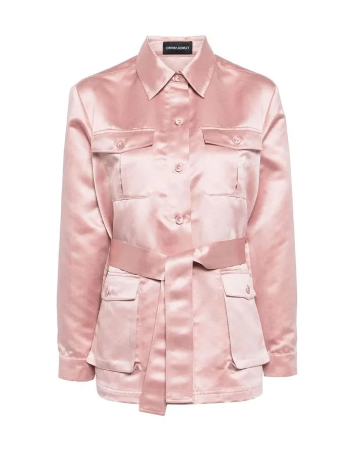 Jackets and Coats Women Cynthia Rowley Satin Safari Jacket