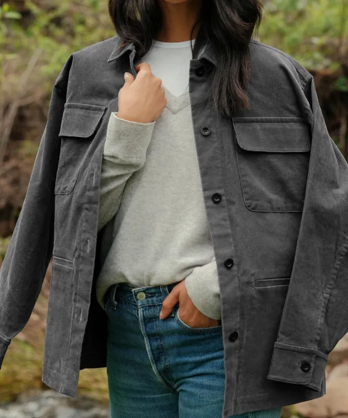 Jackets Women Jenni Kayne Corduroy Jacket Washed Black