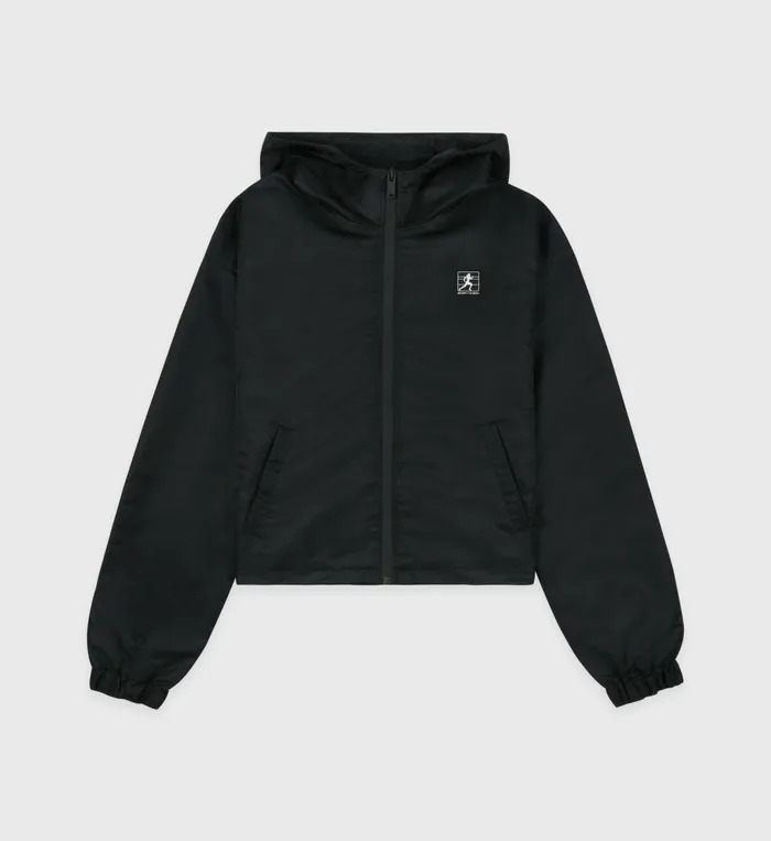 Jackets Women Sporty and Rich Running Woman Nylon Windbreaker 8211 BlackWhite