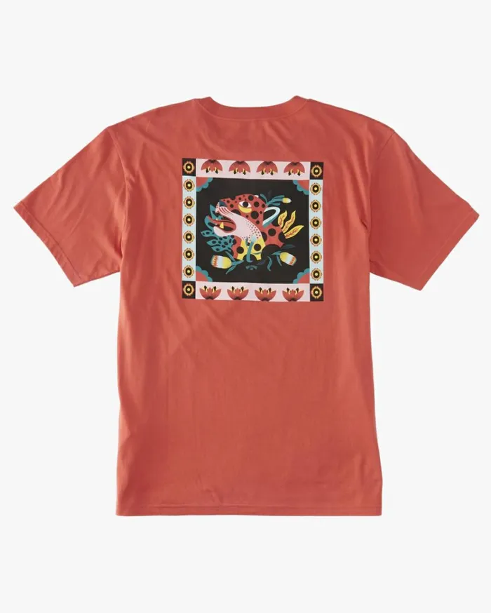 Jaguar TShirt Coral Men Billabong TShirts