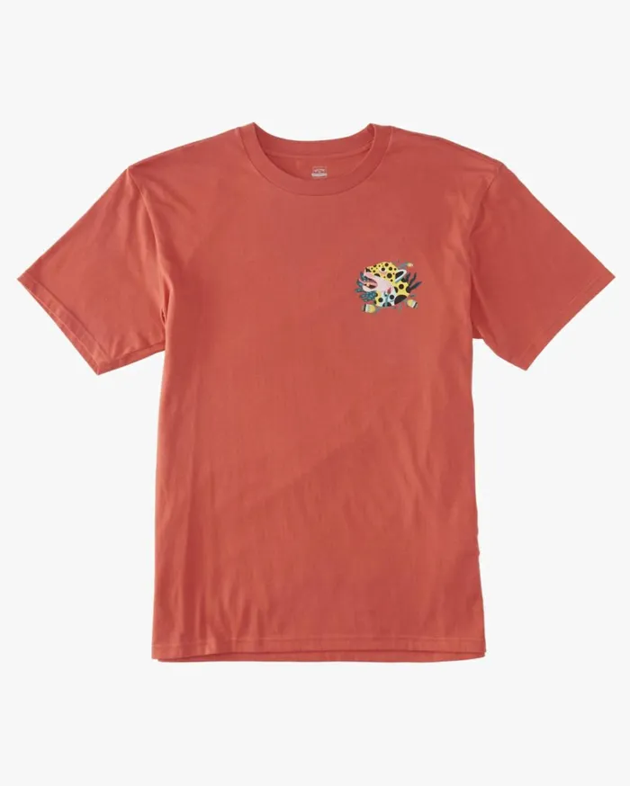 Jaguar TShirt Coral Men Billabong TShirts